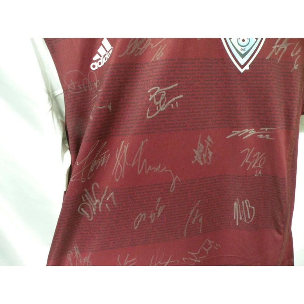 adidas Colorado Rapids Mls Soccer Jersey Mens M Autographed Signed 5280 NWT